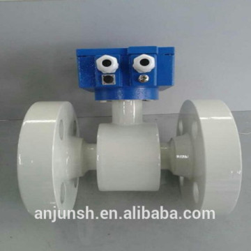 Flange connection remote electromagnetic flow meter , Sanitary flowmeter, Beer, liquid, RS485, clamp, LCD display