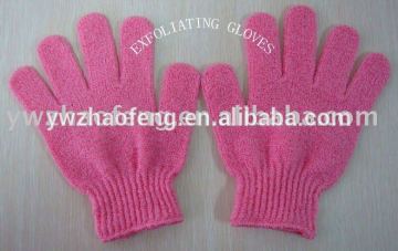 fashion nylon exfoliating bath glove scrub glove