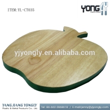 Apple shaped wooden cutting board