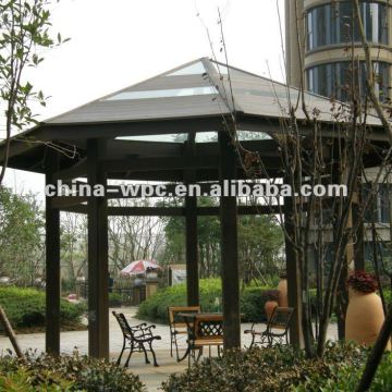 Wood plastic composite pergola