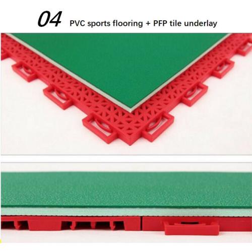Pre Foundation PP Interlock Flooring สำหรับพื้น PVC