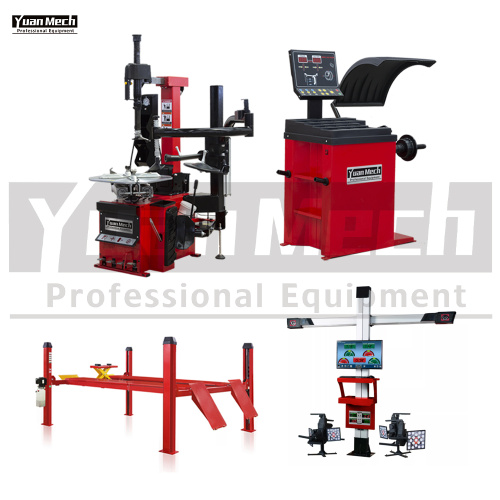 Yuanmech Tear Service Shop Equipment Balancer de ruedas Combo