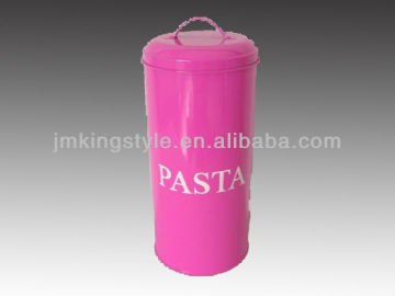 FDA past Pink galvanized suction canister