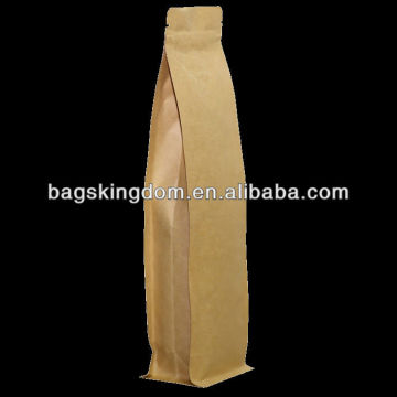 8oz kraft paper box pouches with zipper