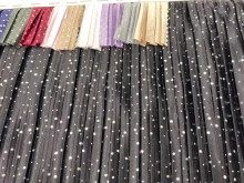 Pleated Skirt Crushed Ice Flower Fabric