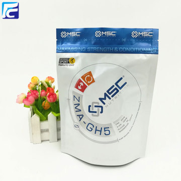 Laminated multiple layer plastic white empty flour bag