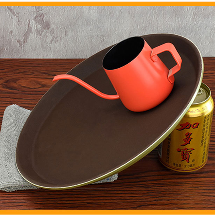 Top Selling Food Grade Hotel Restaurant Coffee Bar Serving Non-slip Trays Non-slip Tray with Texture Surface