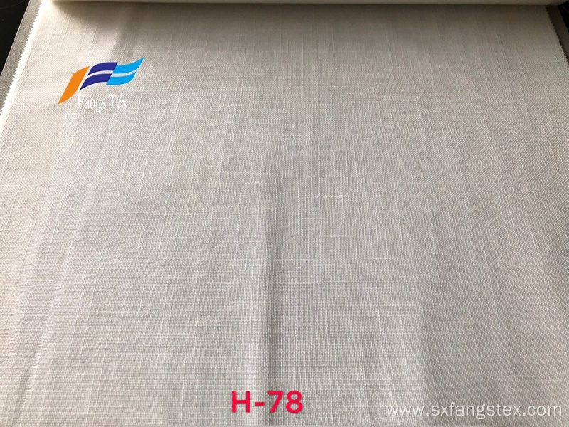 Translucent Thick Plain Linen Voile Window Curtain Fabric