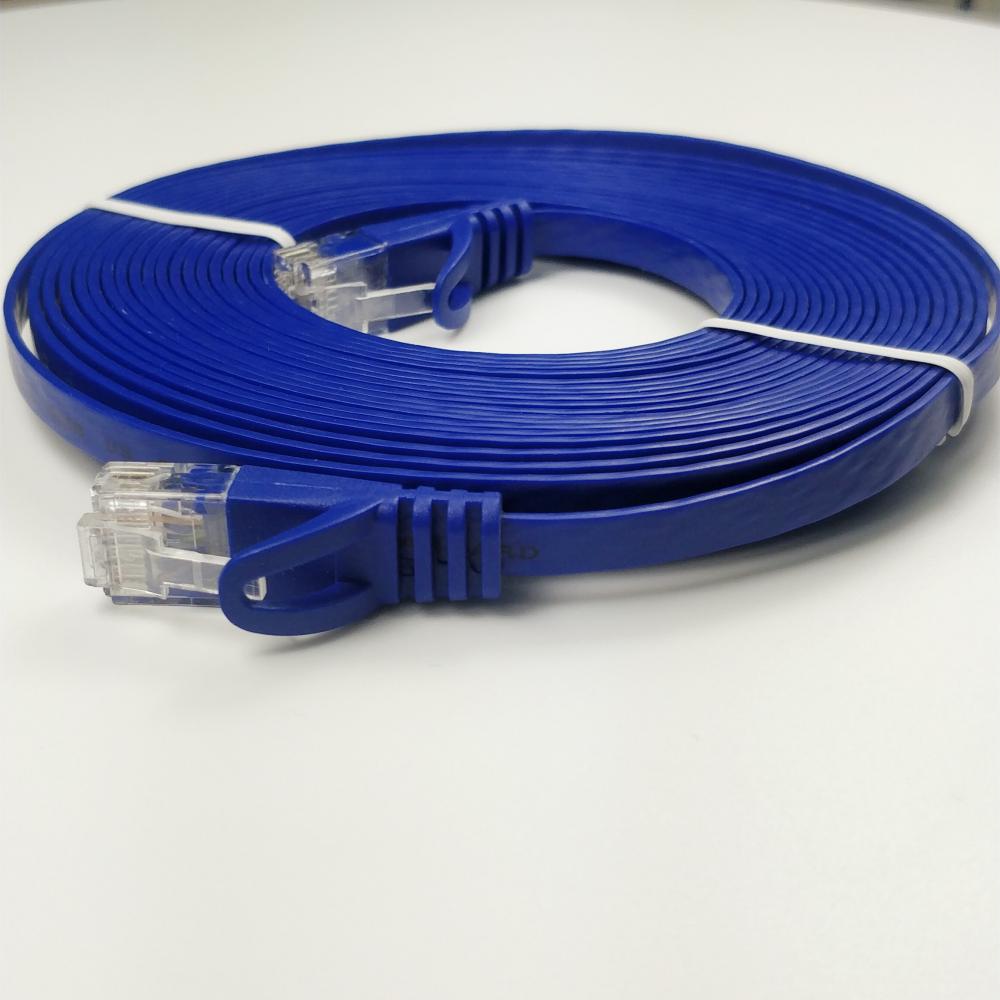 Cable de red RJ45 plano de cobre puro Cat 6