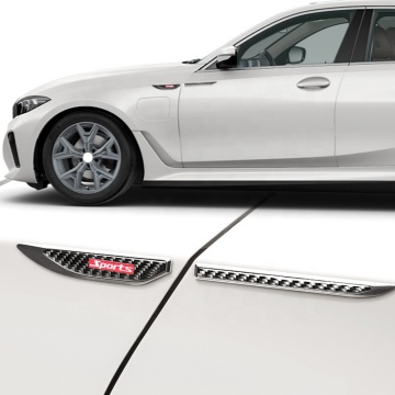 Auto Decoration Chromed Carbon Fiber 3D Badge Emblem Sticker