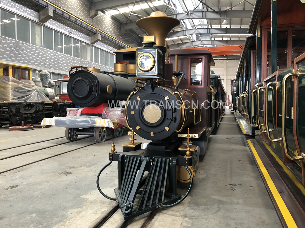 Rail Trains brown colours in workshop