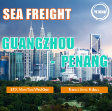Sea Freight From Guangzhou To Penang Malaysia