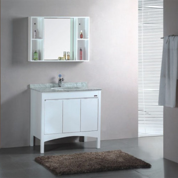 white mirrored bathroom cabinets