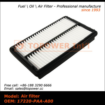 Famous brand car air filter 17220-PAA-A00