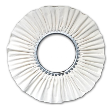 WHITE COTTON BUFFING WHEEL FOR ALUMINUM ZINC COPPER