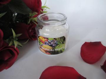 Tropical Fruit Scented Glass Jar Scented Candles