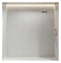 SMC Shower Wall Surround Panel - Solid Surface Waterproof Bathroom Solution