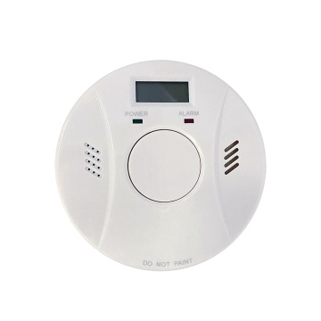 Alerta de sensor de CO Detector combinado 2 en 1 Pantalla digital Detector de humo y monóxido de carbono