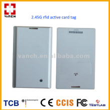 2.4ghz active rfid card long range active tag