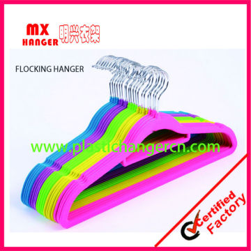 high quality velvet flocking hanger