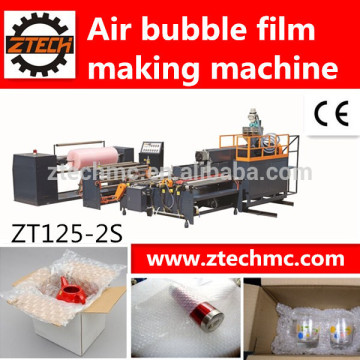 Produce 2 layers film China air bubble wrapping film making machine