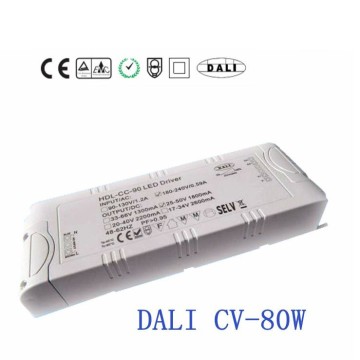 80W DALI dimmable led driver AC input