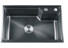 Black Single Bowl Nano Coating Sink