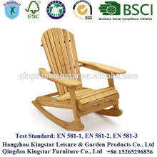 rocking wood adirondack chair