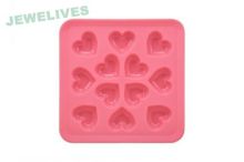 High Fashion Silicone Heart Shape Ice Cube Tray In Red?