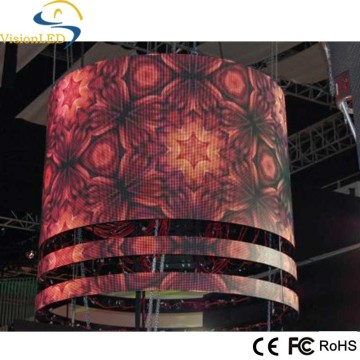 LED Scrolling Curtain Display Flexible Moving Circuit Mesh LED board sign