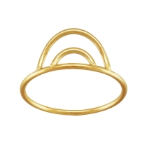 Wholesale Good Quality 14K Gold Filled Double Arch Jewelry Ring for Women