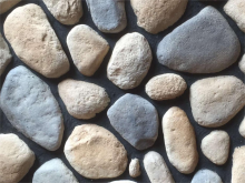 Sturdy brown pebbles for outdoor steps