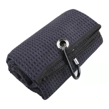 Printed Sublimation Golf With Hook Waffle Golf Towel