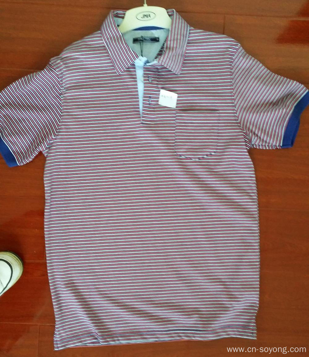 Yarn Dyed Single Jersey Short Sleeve Polo Shirts