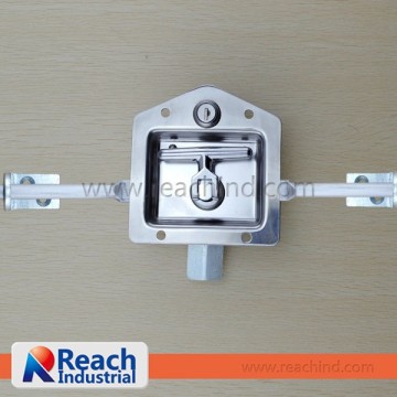 Stainless Steel Flush Mount Key-Locking Recessed Folding T Handles