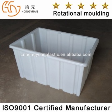 High quality rotomoled plastic stackable storage bins PE storage bins customs plastic bins
