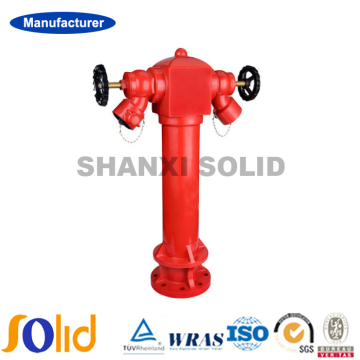 2-Way Pillar Double Outlet Fire Hydrant