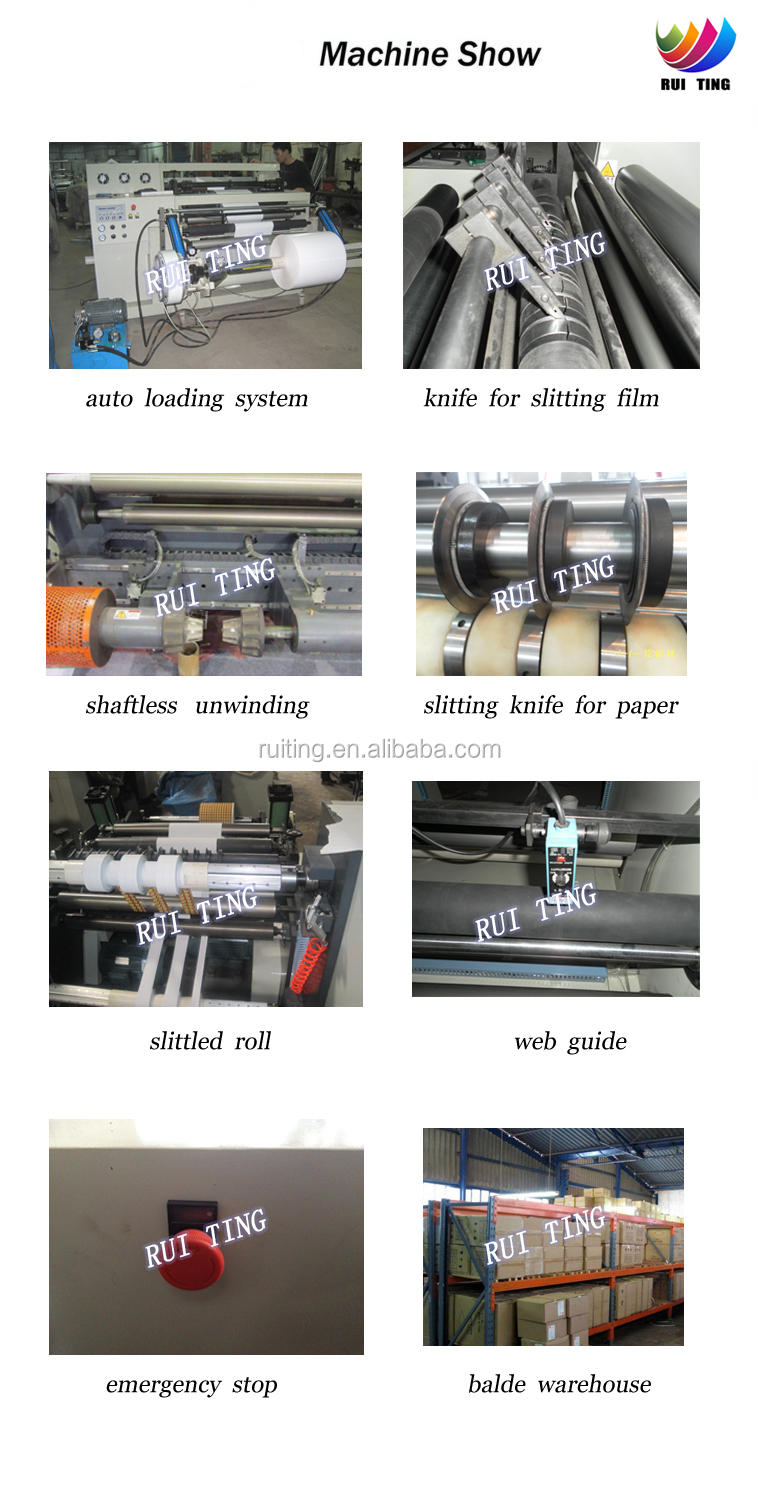 RTFQ-1300D Automatic high speed paper roll slitter rewinder machinery