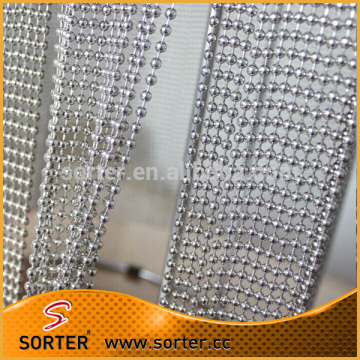 Chrome-plated Ball Chain Curtain in 6mm Metal Beaded Chain Curtain