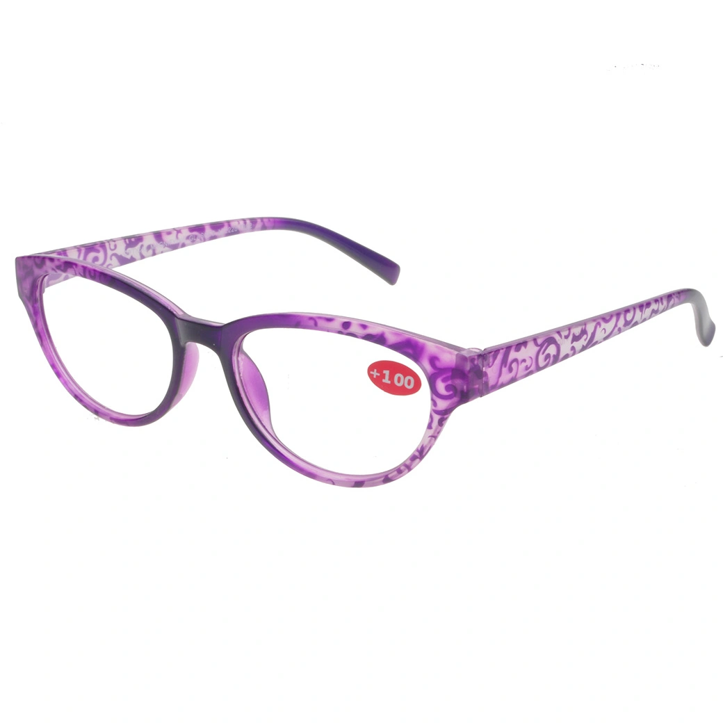 2019 Cat Eye Plastic Reading Glasses with Pattern