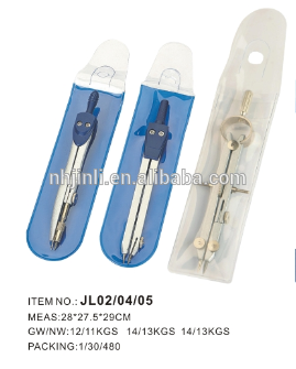 Metal compass in PVC bag/school stationery compass set