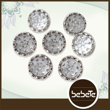 fashion rhinestone round buttons,white pearl buttons 12mm