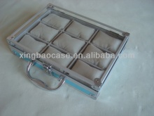 Single watch case,single wooden watch box with flannelette inner,aluminum sale watch box