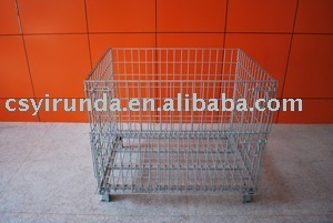 folding wire mesh container