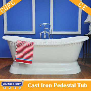 deep pedestal cast iron bathtub