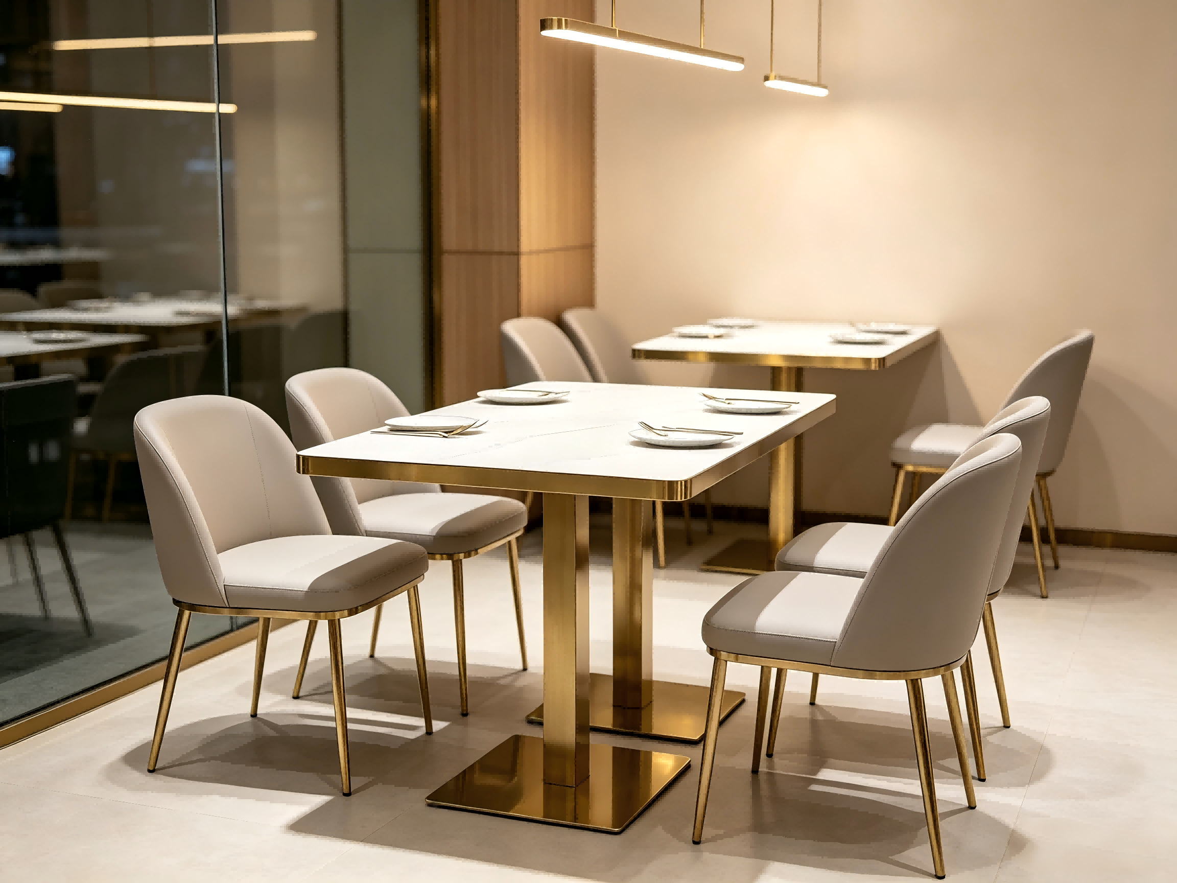BR-25SDT02-G2 стол обеденный2 BR-25SDT02-G2 dining table2