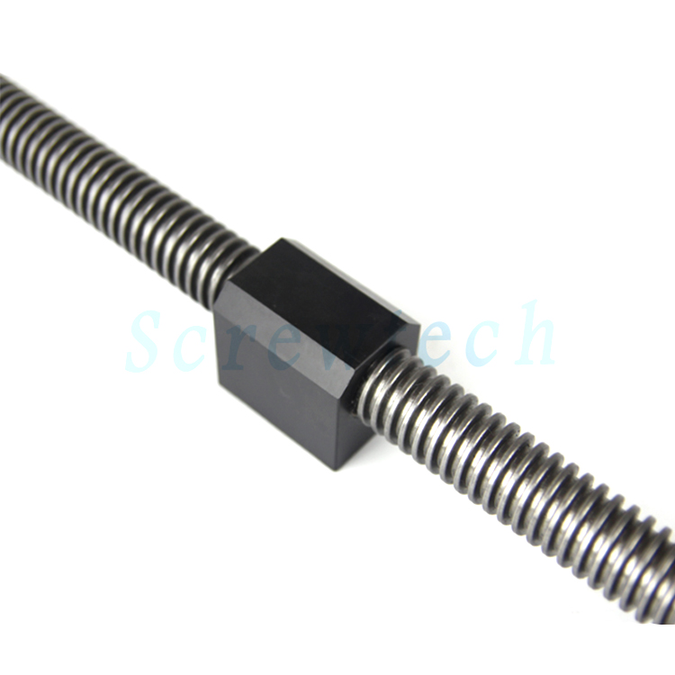 Trapezoidal lead screw with diameter 20mm lead 04mm