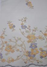 100% Polyester Fashion Design Embroidery Mesh Fabric