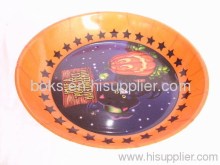 Plastic Round Plastic Halloween Plate?