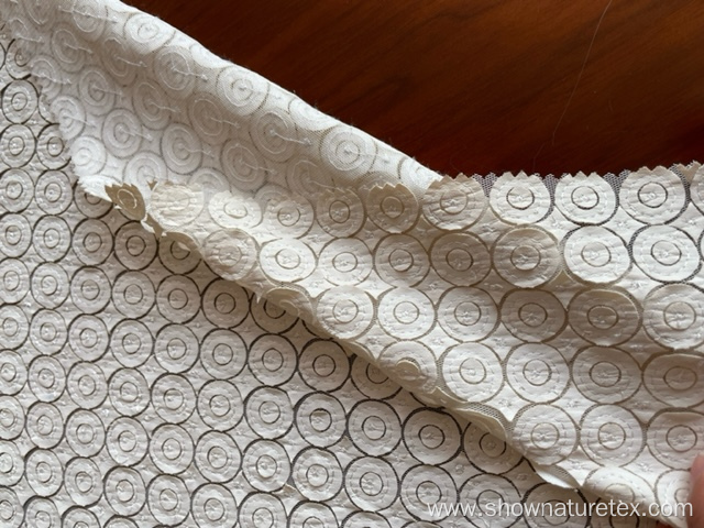 mesh and lazer cut leather imetation embroidery fabric